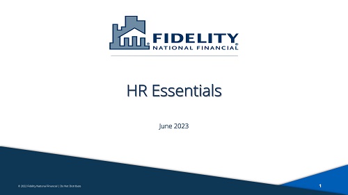 HR essentials slide